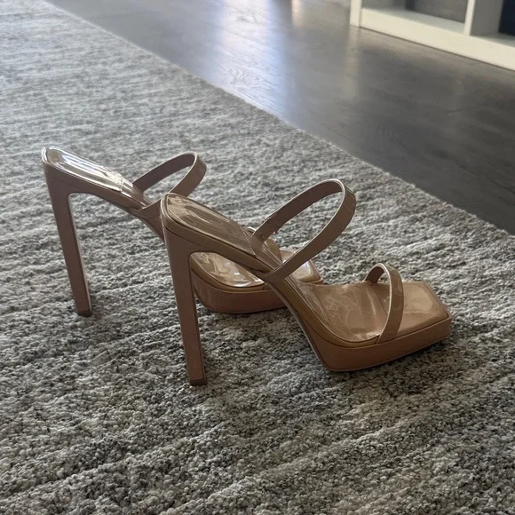 Jeffrey Campbell Tan Strappy Heels - Picture 4 of 6